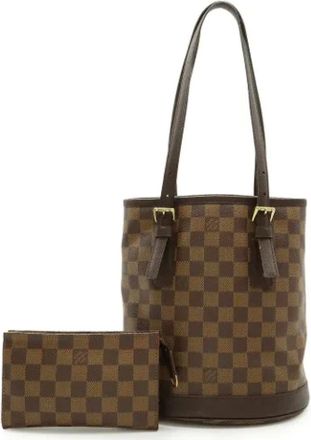 Louis Vuitton Pre-owned Tote Bags, female, Brown, Size: ONE SIZE Pre-owned Canvas shoulder-bags