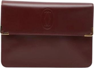 Cartier Pre-owned Clutches, female, Red, Size: ONE SIZE Pre-owned Must Clutch bag