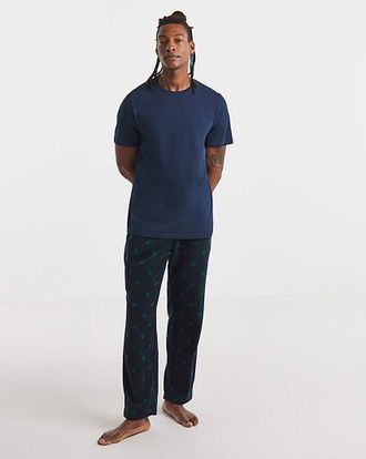 Jacamo Christmas Tree Fleece Lounge Pant