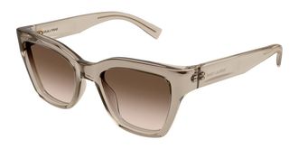 Saint Laurent SL 641 Asian Fit 005 Womens Sunglasses Brown Size 52 - Free RX Lenses - Free RX Lenses