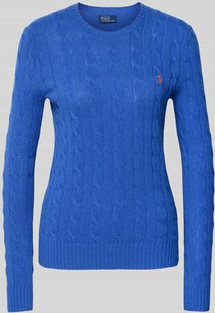 Polo Ralph Lauren Strickpullover aus Wolle-Kaschmir-Mix Modell JULIANNA in Royal, Größe XXL
