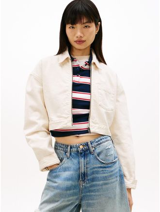 Tommy Hilfiger Womens Tommy Jeans Blouson Zip Jacket - Blue - XL