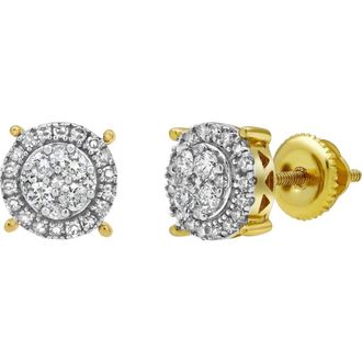 LuvMyJewelry Dreamcatcher Deluxe 14K Yellow Gold Diamond Stud Earrings - 0.33ct. at Nordstrom