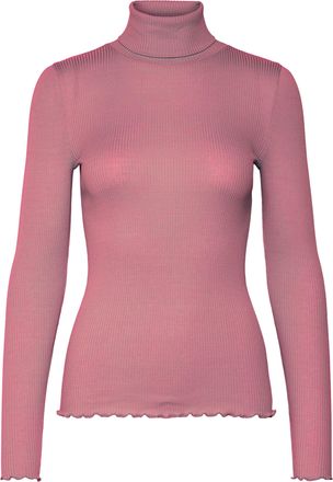 Rosemunde Rollkragenshirt ROSEMUNDE Beatha silk shirt, Damen, Gr. XL, altos&eacute;, Strick, Obermaterial: 55% Seide, 45% Baumwolle, unifarben, ohne Ausschnitt, Shirts