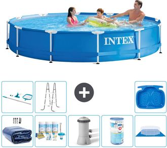 Intex Piscina Con Estructura Redonda - 366x76 Cm - 7-piezas S31577