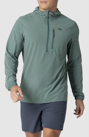 Outdoor Research Astroman Air Sun Half Zip Hoodie in Malachite at Nordstrom, Size Xx-Large