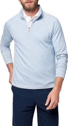 Faherty Movement Stretch Half Zip Pullover in Madaket Stripe at Nordstrom Rack, Size Xx-Large