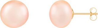 Splendid Pearls 14k Yellow Gold 10-11mm Freshwater Pearl Stud Earrings