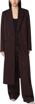 Stella McCartney Dubbel-Borst Jas - Dames - Mantel - Bruin - L - Jassen