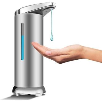 OEM Dispensador Autom&aacute;tico De Jab&oacute;n De Acero Inoxidable, Dispensador De Desinfectante Sin Contacto Con Sensor Infrarrojo, Interruptor Ajustable Y Base Imp