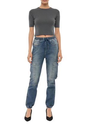 Diesel Blue Mid Rise Jeans