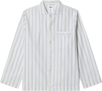 Tekla Poplin Long-Sleeved Shirt - Heren - Pyjama - Veelkleurig - XS - Katoen - Nachtkleding