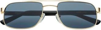 Freyrs Eyewear Vesper Aviator Sunglasses in Gold /Gray at Nordstrom, Size +0.00