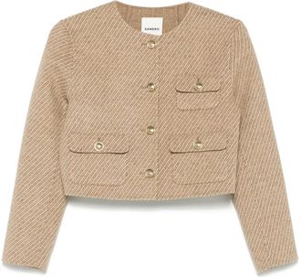 Sandro striped jacket - Neutrals
