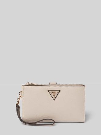 Guess Portemonnaie in Leder-Optik Modell Laurel in Taupe, Gr&ouml;&szlig;e 1