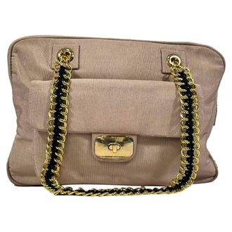 Moschino Love Moschino Chain Shoulder Bag in Pink Cotton