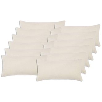 vidaXL Funda De Almohada 12 Pcs Heerlen Crema 40 X 80 Cm Boucl&eacute; Vidaxl