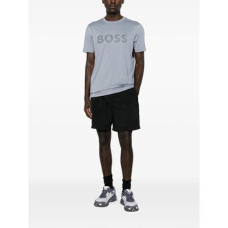 HUGO BOSS Crew Neck Cotton T-Shirt - Gray