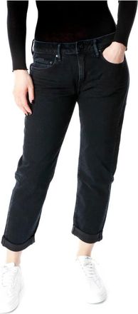 G-Star Jeans - Dames - Cropped Jeans - Zwart - W28 L28 - Leer - Jeans