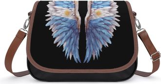 Generic Argentina Flag Wings Crossbody Bags for Women Shoulder Messenger Bag Purse Handbags