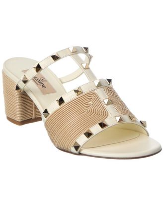Valentino Rockstud 60 Leather Sandal