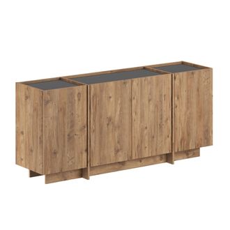 Habitat et Jardin Credenza In Legno dorma - 180 X 45 X 80 Cm - Pino Atlantico / Antracite