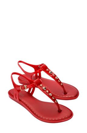 Melissa Solar Boho Ankle Strap Sandal in Red at Nordstrom, Size 10
