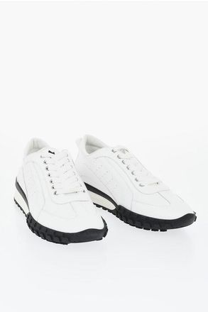 Dsquared2 Leather Low-Top Sneakers LEGEND with Contrasting Sole size 43