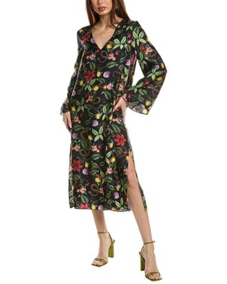 Borgo De Nor Borgo De Nor Phoenix Silk Midi Dress