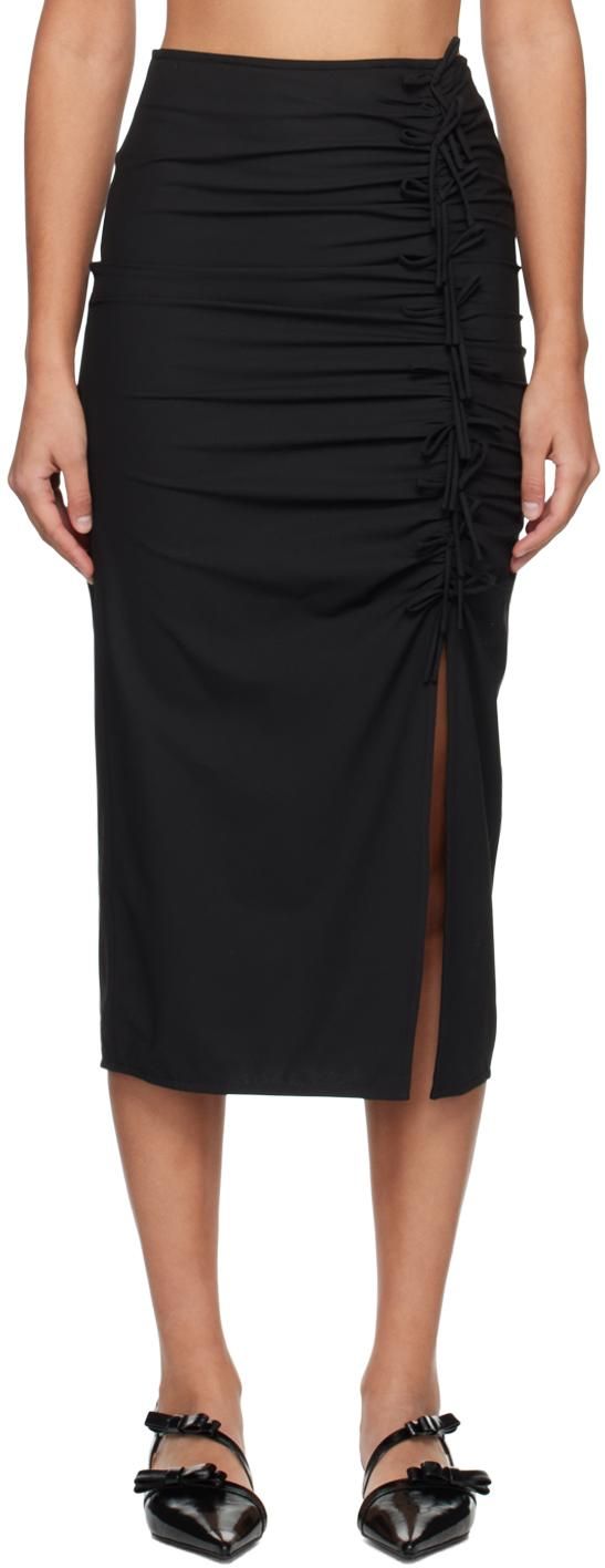 スカート Ganni Gonna Midi In Tweed Leopard Leopard Cotton Tweed Midi Skirt | GANNI US