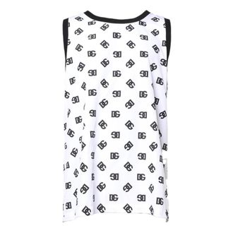 Dolce & Gabbana Heren, Tops, Wit, Maat: L Poliester