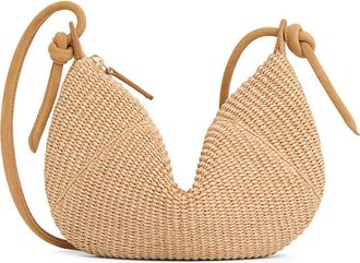 Mansur Gavriel Mini Fortuna Woven Raffia Bag in Natural at Nordstrom