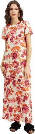 La DoubleJ Swing Jurk - Dames - Maxi kleedjes - Beige - XL - Kleedjes