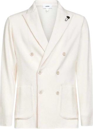 Lardini blazer van scheerwol met dubbele rij knopen
