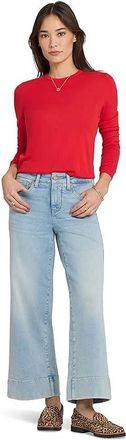 NYDJ Re-new Denim Wide Leg Jeans in Keys View Womens Clothing Keys View : 12 27, Cotton/Denim/Elastane