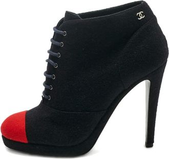 Chanel Stivaletti stringati - Nero