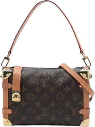 Louis Vuitton Pre-owned Side Trunk MM - Dames - Vintage Schoudertas - Bruin - ONE Size - Leer - Vintage