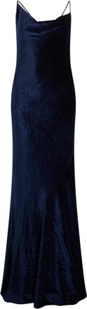 Philosophy di Lorenzo Serafini Lange Elegante Veelzijdige Jurk - Dames - Feestkleedjes - Blauw - XS - Polyester - Kleedjes