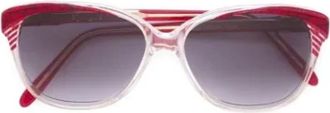 Saint Laurent Pre-owned Acetate sunglasses - Dames - Vintage Accessoires - Rood - ONE Size - Vintage