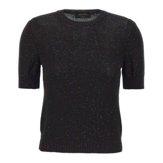 Gran Sasso Round-neck Knitwear - female - Gran Sasso - Round-neck Knitwear - Black - 2XS - Knitwear