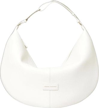 A|X Armani Exchange Bolso Hobo de Piel Sint&eacute;tica Granulada - Bags - Mujer - Blanco - ONE SIZE