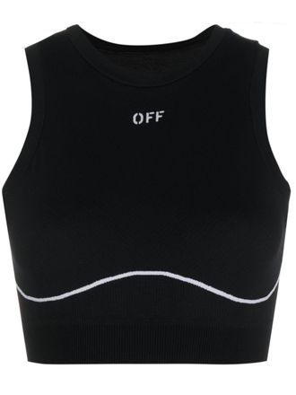 Off-white Reggiseno sportivo Off-Stamp - Nero