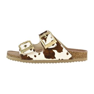 Colors Of California Schoenen, Dames, Veelkleurig, 36 EU, Leer, Eco-leren sandaal met metalen gespen