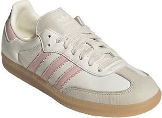 adidas Gender Inclusive Samba OG Sneaker in Off White/Sandy Pink/Gum 3 at Nordstrom, Size 10.5 Womens