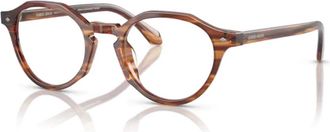 Giorgio Armani Gestreept Bruin Montuur AR 7264U - unisex - Brillen - Bruin - 49 MM - Accessoires