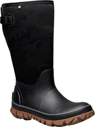 Bogs Whiteout Tonal Camo Adjustable Calf Boot Black 72695-001 Womens