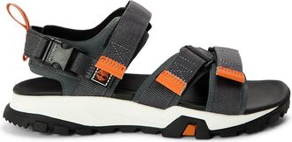 Timberland Mens Garrison Trail Open Toe Lug Sole Sandals in MedGrey Webbing - Grey - Size UK 7.5
