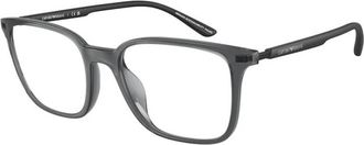 Emporio Armani Brillen met Transparant Montuur - unisex - Brillen - Grijs - 54 MM - Accessoires
