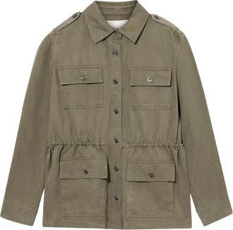 Brooks Brothers Giacca Utility con coulisse in vita - Verde