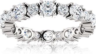 Pompeii3 2 3/4 Ct Diamond Eternity Ring 14k White Gold Womens Anniversary Wedding Band